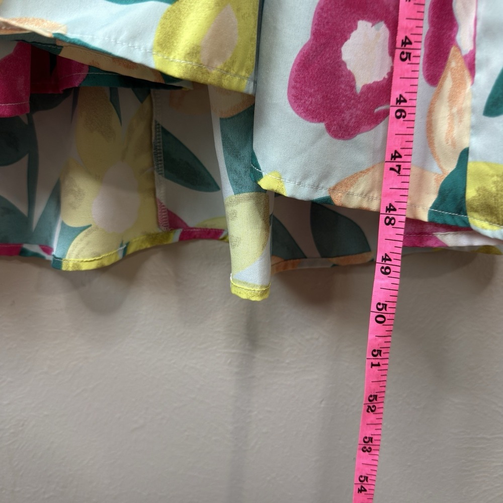Umgee L Maxi Dress Floral Tropical Resort Vacation Sundress Beachy Peasant Boho - Picture 12 of 12